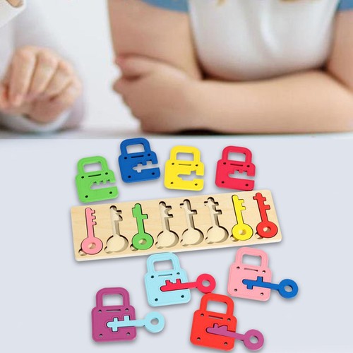 Wooden locks and keys toys - wooden,