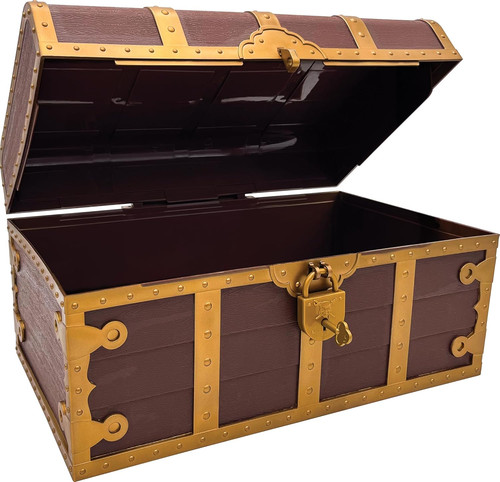 Treasure chest with lock - treasure, and