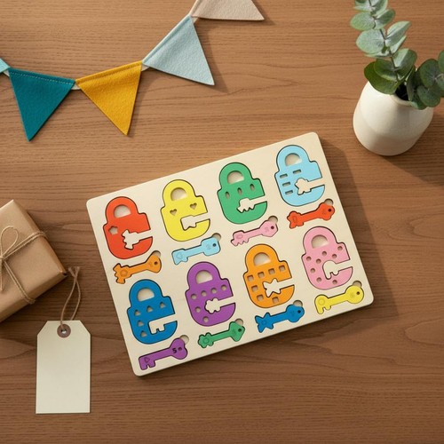 Lock and key game - lock-and-key, board